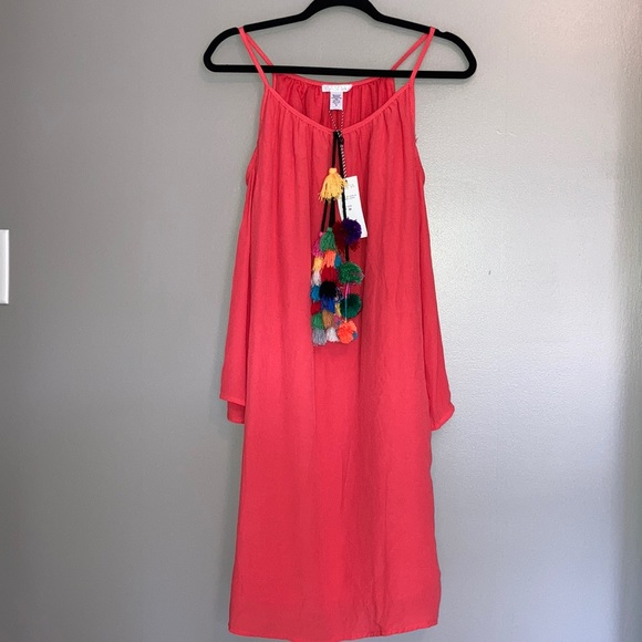 vasna Dresses & Skirts - New Vasna Dress Medium NWT Pink Tassels Women’s